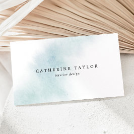 水彩洗浄 |青い名刺 名刺