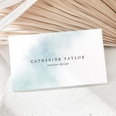 水彩洗浄 |青い名刺 名刺