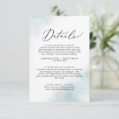 水彩洗浄 |青い詳細エンクロージャカード エンクロージャーカード (スタンド正面)