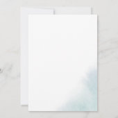 水彩洗浄 | Blue 祝 Let's 招待状 (裏面)