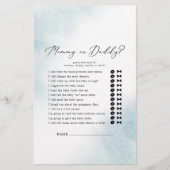 水彩洗浄 | Blue MommyまたはDaddy Game (正面)