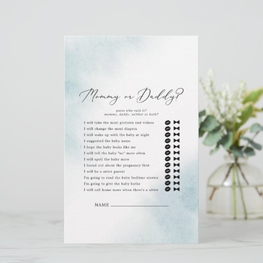 水彩洗浄 | Blue MommyまたはDaddy Game (スタンド正面)