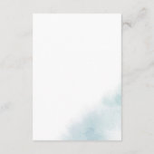 水彩洗浄 | Blue Wishing Well Card エンクロージャーカード (裏面)