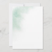 水彩洗浄 | Green La Boda 結婚 De's 招待状 (裏面)