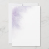 水彩洗浄 | Purple La Boda 結婚 De's 招待状 (裏面)
