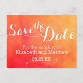 水彩洗絵を描水オレンジを保存 案内ポストカード (正面)