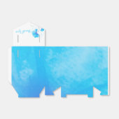 水彩洗花感謝していお結婚式の引き出物 フェイバーボックス (折り畳みなし)