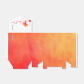 水彩洗花感謝していお結婚式の引き出物 フェイバーボックス (折り畳みなし)