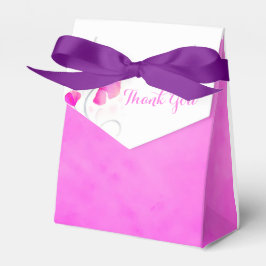 水彩洗花感謝していお結婚式の引き出物 フェイバーボックス