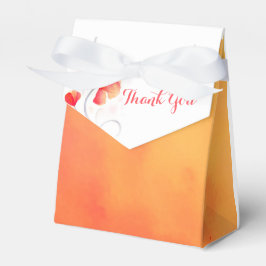 水彩洗花感謝していお結婚式の引き出物 フェイバーボックス