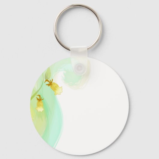 水彩洗面のイエローベル – Keychain キーホルダー (正面)