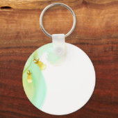 水彩洗面のイエローベル – Keychain キーホルダー (正面)
