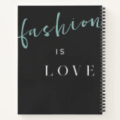 水彩流行ファッションモデルイラストレーション ノートブック (裏面)