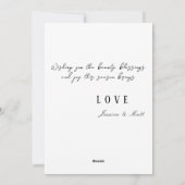 水彩流行ファッションモデルクリスマス シーズンカード (裏面)