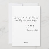 水彩流行ファッションモデルクリスマス シーズンカード (裏面)