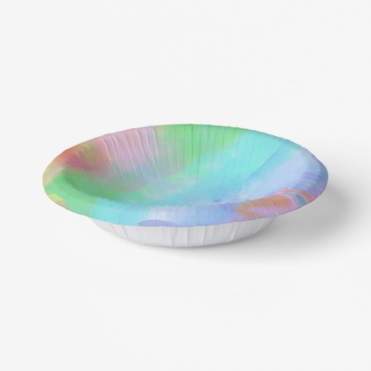 水彩浴爆弾誕生日紙プレート ペーパーボウル (傾斜あり)