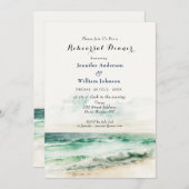 水彩海とビーチリハーサルディナー 案内状 (正面/裏面)