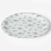 水彩海の海航海のヒトデ ペーパープレート (アングル)