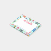 水彩海の生き物ランチノパーソナライズされたート ポストイット (アングル)