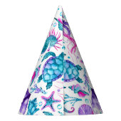 水彩海クリージャーズザシーズ誕生日 パーティーハット (裏面)