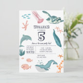 水彩海シーアニマルバースデーパーティー 招待状 (スタンド正面)