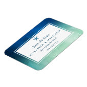 水彩海ヒトデビーチ保存日 マグネット (左側)