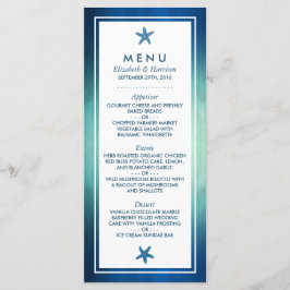 水彩海ヒトデビーチ結婚式メニュー メニュー