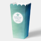 水彩海ヒトデビーチ結婚式 フェイバーボックス (正面)