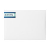 水彩海ヒトデビーチ結婚式 ラップアラウンドラベル (正面)