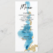 水彩海ビーチトロピカルアイランド結婚ズ メニュー (正面)