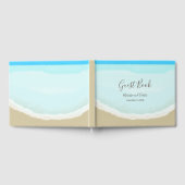 水彩海ビーチ結婚式 ゲストブック (全面)