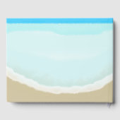 水彩海ビーチ結婚式 ゲストブック (裏面)