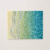 水彩海ビーチ ジグソーパズル (横)