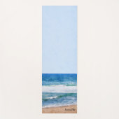 水彩海ビーチ ヨガマット (正面)