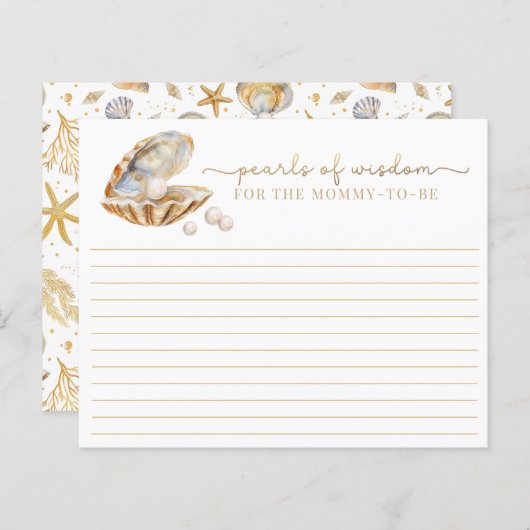 水彩海リトルパールベビーシャワーアドバイスC (正面/裏面)