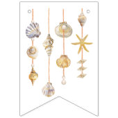 水彩海リトルパールベビーシャワー バンティングフラッグ (第1の旗)