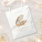 水彩海リトルパールベビーシャワー フェイバーバッグ (クリップ留めされた状態)