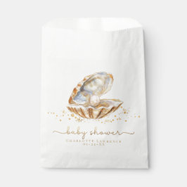 水彩海リトルパールベビーシャワー フェイバーバッグ