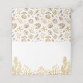 水彩海リトルパールベビーシャワー プレイスカード (外部開封)