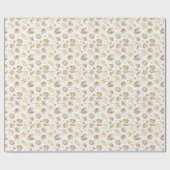 水彩海リトルパールベビーシャワー ラッピングペーパー (フラット)