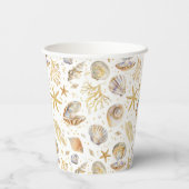 水彩海リトルパールベビーシャワー 紙コップ (裏面)