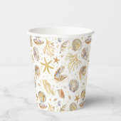 水彩海リトルパールベビーシャワー 紙コップ (右)