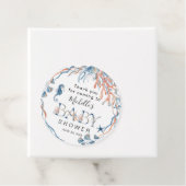 水彩海中赤ちゃんシャワーありがとう フェイバータグ (インサイチュ)