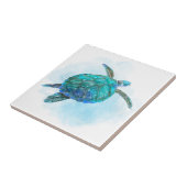 水彩海亀航海の沿岸海 タイル (側面)