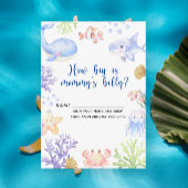 水彩海動物 – どのぐらい大きいママの腹 エンクロージャーカード