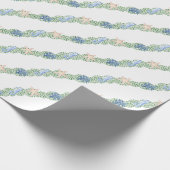 水彩海岸クリスマスガーランド ラッピングペーパー (角)