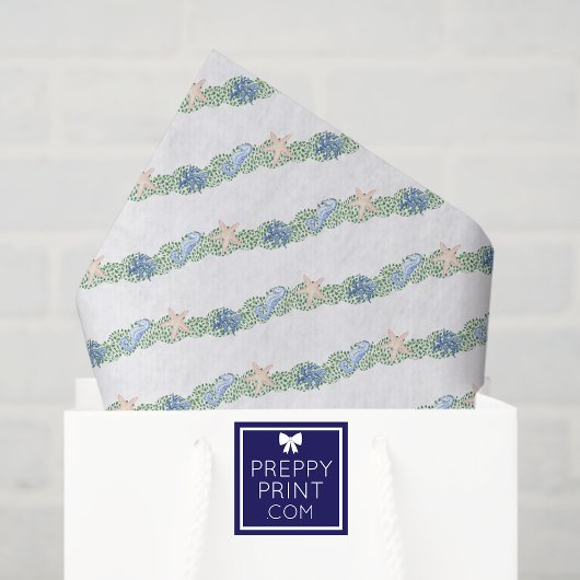 水彩海岸クリスマスガーランド 薄葉紙