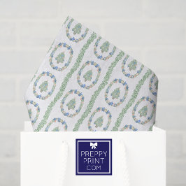 水彩海岸沿いのクリスマスツリー 薄葉紙