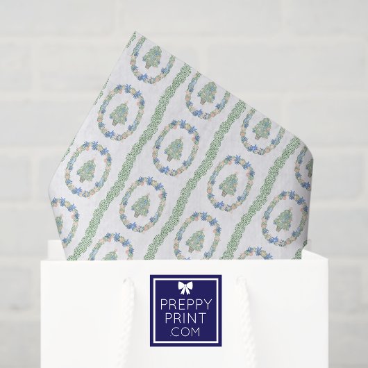 水彩海岸沿いのクリスマスツリー 薄葉紙