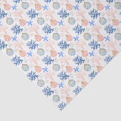 水彩海岸海辺クリスマスシェル 薄葉紙 (詳細)